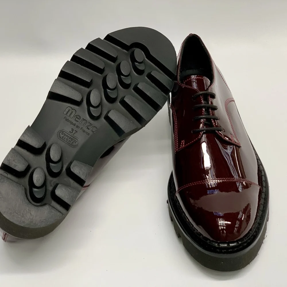 Chaussure Derby bordeau